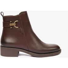 Greyder 59155 Kadın Kahve Deri Topuklu Bot