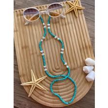 Likesun Mavi Koleksiyonu Gözlük Askısı Gözlük Ipi