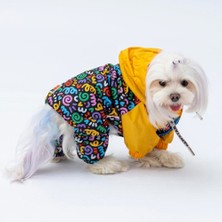 Pawstar Ferrara Polarlı Su Geçirmez Küçük Irk Köpek Yağmurluk Tulum