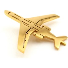 Solfera Uçak Havacı Pilot Hostes Hava Yolları Paslanmaz Sarı Çelik Rozet Broş Pin RZ220