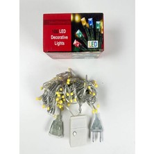 10 Metre 100 Ledli Fişli LED Işık Rgb Karışık Renk Yılbaşı LED Işık Dekor Lambası Yılbaşı Ağacı Işığı Organizasyon LED Işık Eklenebilir