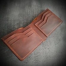 Nikura Craft Nikuracraft El Yapımı Deri Cüzdan Deri Erkek Cüzdanı Klasik El Yapımı Cüzdan Darıca