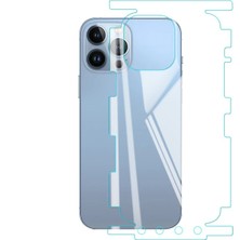 Apple iPhone 16 Pro Max Ile Uyumlu Şeffaf Full Body Jelatin Şeffaf Kaplama ( Ürün Kılıf Değildir )