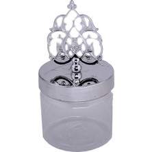 Tahtakale Toptancı Plastik Kutu Mumluk  Modeli (6 Adet)  Gümüş