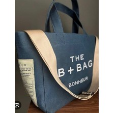 The B Bag Kanvas Çanta Uzun Askılı Bonheurr Çanta