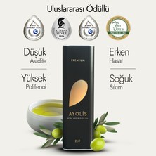 Ayolis Premium Gurme Ayvalık Zeytinyağı 2 Lt Ödüllü Yüksek Polifenollü Erken Hasat Soğuk Sıkım Natürel Sızma Zeytinyağı