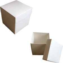 Tahtakale Toptancı Komple Karton Kutu 12x12x12 (10 Adet )  Beyaz