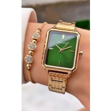 Ferrucci MRD11791 Altın Renk Çelik Kordon Kadın Kol Saati Bileklik Hediyeli