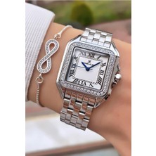 Daniel Klein MRD11685 Gümüş Renk Kadın Kol Saati Bileklik Hediyeli