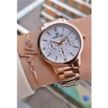 Daniel Klein MRD12316 Rose Gold Renk Kadın Kol Saati Bileklik Hediyeli