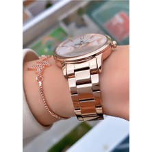 Daniel Klein MRD12316 Rose Gold Renk Kadın Kol Saati Bileklik Hediyeli