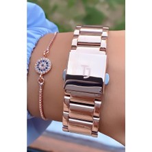 Tom Jones MRD12184 Rose Gold Renk Kadın Kol Saati Bileklik Hediyeli