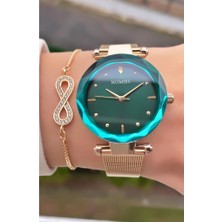 Homies MRD11737 Sarı Renk Kadın Kol Saati Bileklik Hediyeli