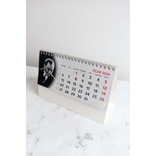 Mapi 3 Adet 2025 Atatürk Masa Takvimi - 15 Yapraklı Piramit Takvim (14X20 Cm)