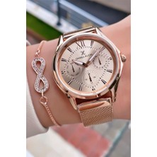 Daniel Klein MRD12065 Rose Gold Renk Kadın Kol Saati Bileklik Hediyeli