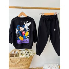 La Luna Kidz Disney Mickey Mouse Crew Set Çocuk Eşofman Takımı