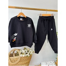 La Luna Kidz Disney Mickey Mouse Crew Set Çocuk Eşofman Takımı