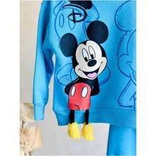 La Luna Kidz Erkek Çocuk Mickey Mouse Sallanan Bacak Detaylı Alt Üst Takım