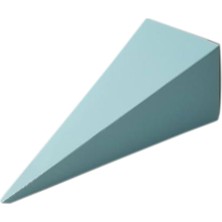 Tahtakale Toptancı Karton Şeker Külahı Düz Renk 6x6x15.5 (25 Adet)  Mavi