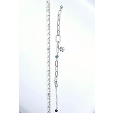 Stainless Steel Sallantılı Yonca Çelik Bileklik