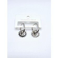 Stainless Steel Güneş Sallantılı Çelik Küpe