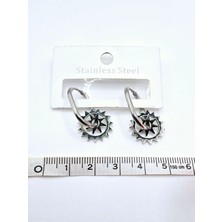 Stainless Steel Güneş Sallantılı Çelik Küpe