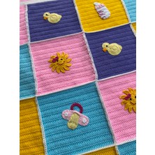 Trend Yün Evi El Örgüsü Bebek Battaniyesi (90CM x 90CM)