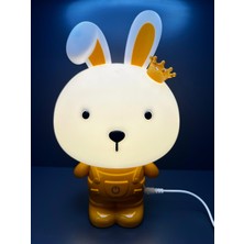 Doğan Hediyelik Tavşan 3 Kademe LED Işıklı Çocuk Masa Gece Lambası-3d Galaxy Kuromi Hello Kitty Sevgili Oyuncak