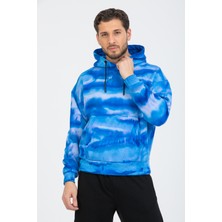 Oversize Blue Batik Sweatshirt