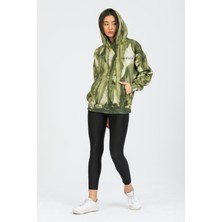 Oversize Haki Batik Sweatshirt