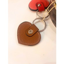 Pinkylola Design Pinkylola Design-Aşk Model Kalp Taba Hakiki Deri ,anahtarlık , Çanta Süsü ,charm