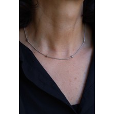 Yenigün Kuyumculuk 14 Ayar Altın Beyaz Dorika Kolye