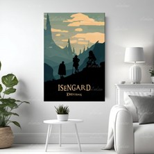 Artarilion Yüzüklerin Efendisi Hd Dijital Baskı Isengard Kanvas Tablo  Duvar Dekorasyonu Lotr Oyun Odası Salon Tablosu