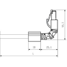 weidmüller 1248280005 90°  1 Metre Patch Cablo