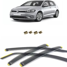 Mkm Volkswagen Golf 7 2012-2020 Model Füme Renk Içten Geçme 4'lü Cam Rüzgarlığı