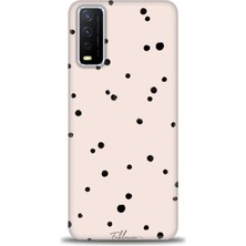 Vivo Y20S Kılıf Hd Baskılı - Puantiye + 9h Nano Ekran Koruyucu