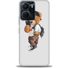 Vivo Y16 Kılıf Hd Baskılı - Teddy Bear Cool + 9h Nano Ekran Koruyucu