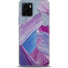 Vivo Y33S Kılıf Hd Baskılı - Purple + 9h Nano Ekran Koruyucu