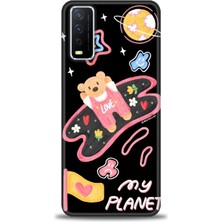 Vivo Y20S Kılıf Hd Baskılı - My Planet + 9h Nano Ekran Koruyucu