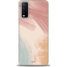 Vivo Y20S Kılıf Hd Baskılı - Soft Renkler + 9h Nano Ekran Koruyucu