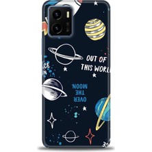 Vivo Y15S Kılıf Hd Baskılı - Space Fun + 9h Nano Ekran Koruyucu