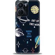 Vivo Y16 Kılıf Hd Baskılı - Space Fun + 9h Nano Ekran Koruyucu