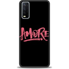 Vivo Y20 Kılıf Hd Baskılı - Amore + 9h Nano Ekran Koruyucu