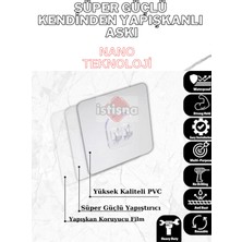 İstisna 2 Adet Süper Güçlü Şeffaf Çerçeve Askısı Lekesiz Duvar Yapışkanı Mutfak Banyo Raf Tutucu Aksesuarı
