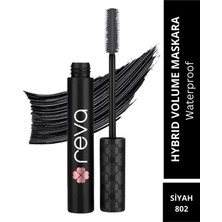 Reva Hacim Veren Hibrit Maskara - Hybrid Volume Mascara Black - No: 802 - Vegan & Temiz Içerik