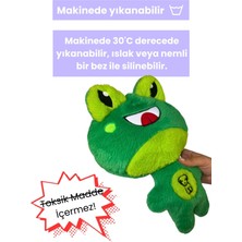 Havhav Yeşil Kurbağa Peluş Köpek Oyuncağı Vikvik Sesli Peluş Köpek Oyun Arkadaşı