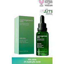 Cosmogenesis Labs Peeling Etkili Aha+Bha Serum 30ML Pürüzsüz Cilt & Yenileyici Aydınlatıcı Eşitleyici ve Nemlendirici