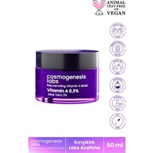 Cosmogenesis Labs Canlandıran A Vitamini Maske 50ML Kuruluk Önleyici Gençleştirici ve Parlak Esnek Pürüzsüz Görünüm