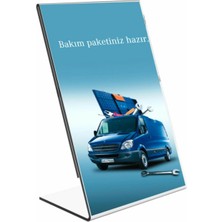 Vkf Renzel (5 Adet)Akrilik Broşürlük Dikey L Stand A4 21*29 cm Föylük Pleksi Reklamlık Fiyatlık