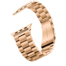 Adige Apple Watch 10 42MM Kordon Kayış Metal Baklava Desen Krd-04